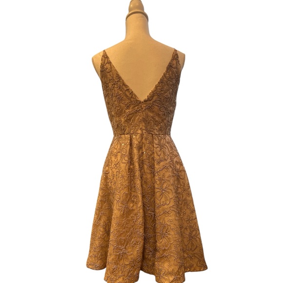 Calvin Klein Metallic-Embroidered A-Line Dress (or Fit & Flare Dress NWOT - Picture 6 of 10